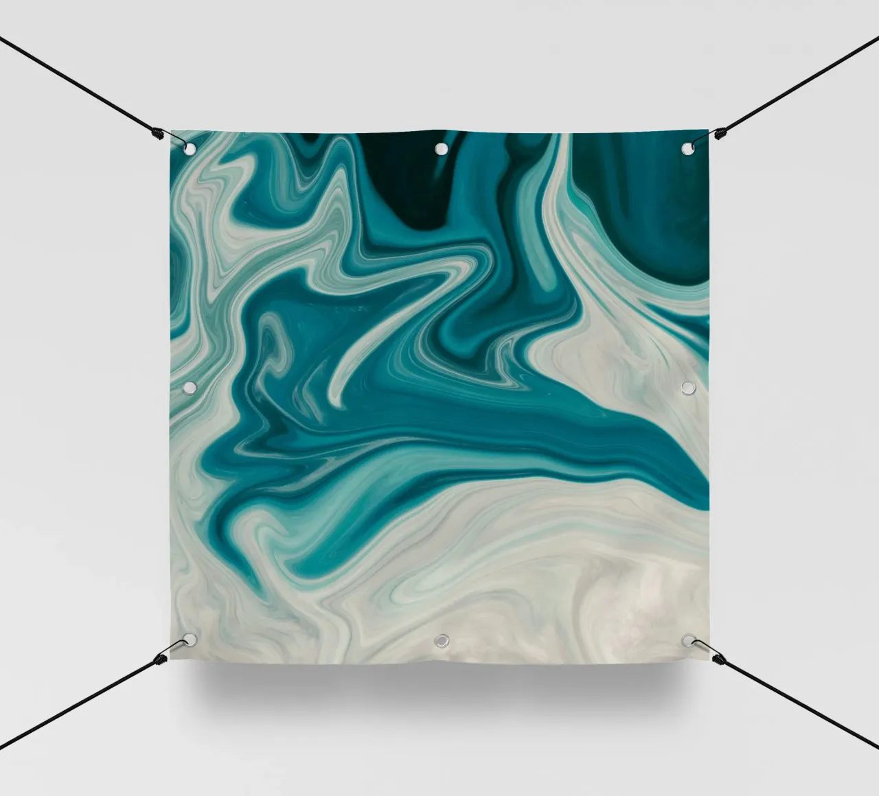 Abstract Blue Painting telo in pvc da Vivi Nicolin