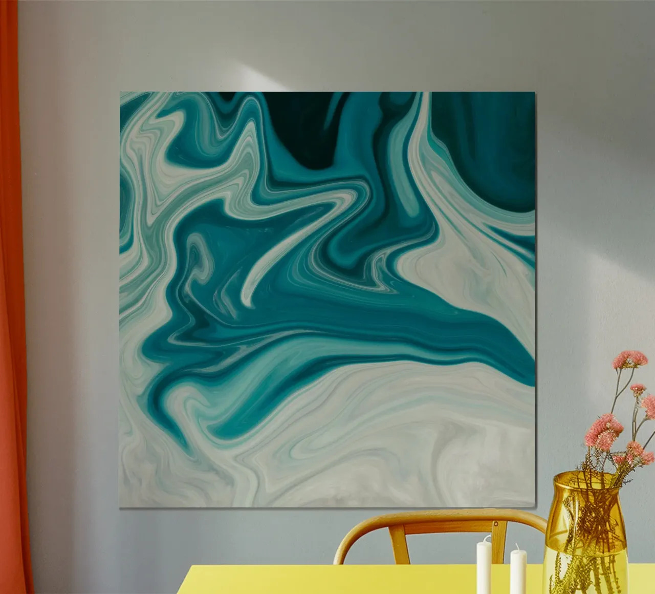 Abstract Blue Painting poster da Vivi Nicolin