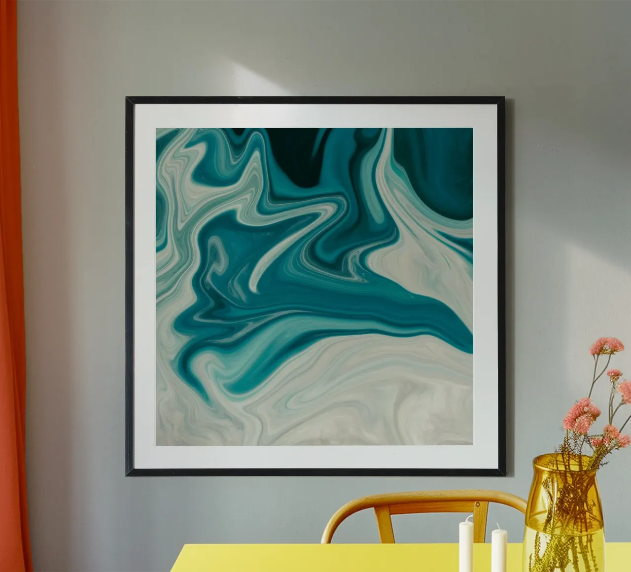 Abstract Blue Painting poster da Vivi Nicolin