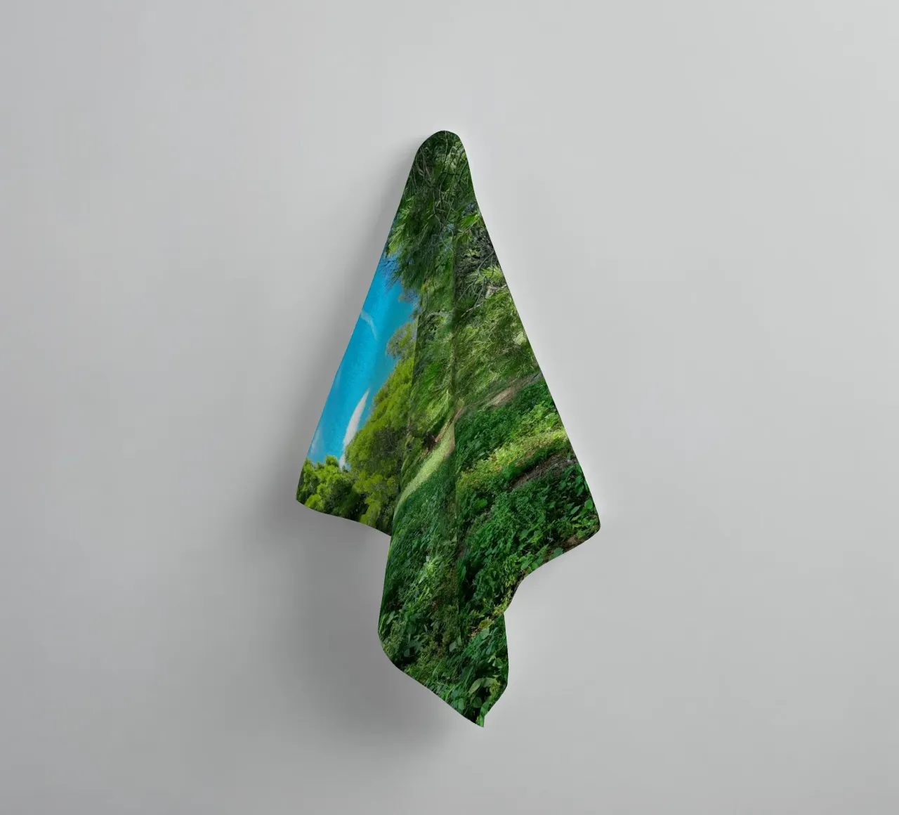Pine trees in Catalonia towel by dava