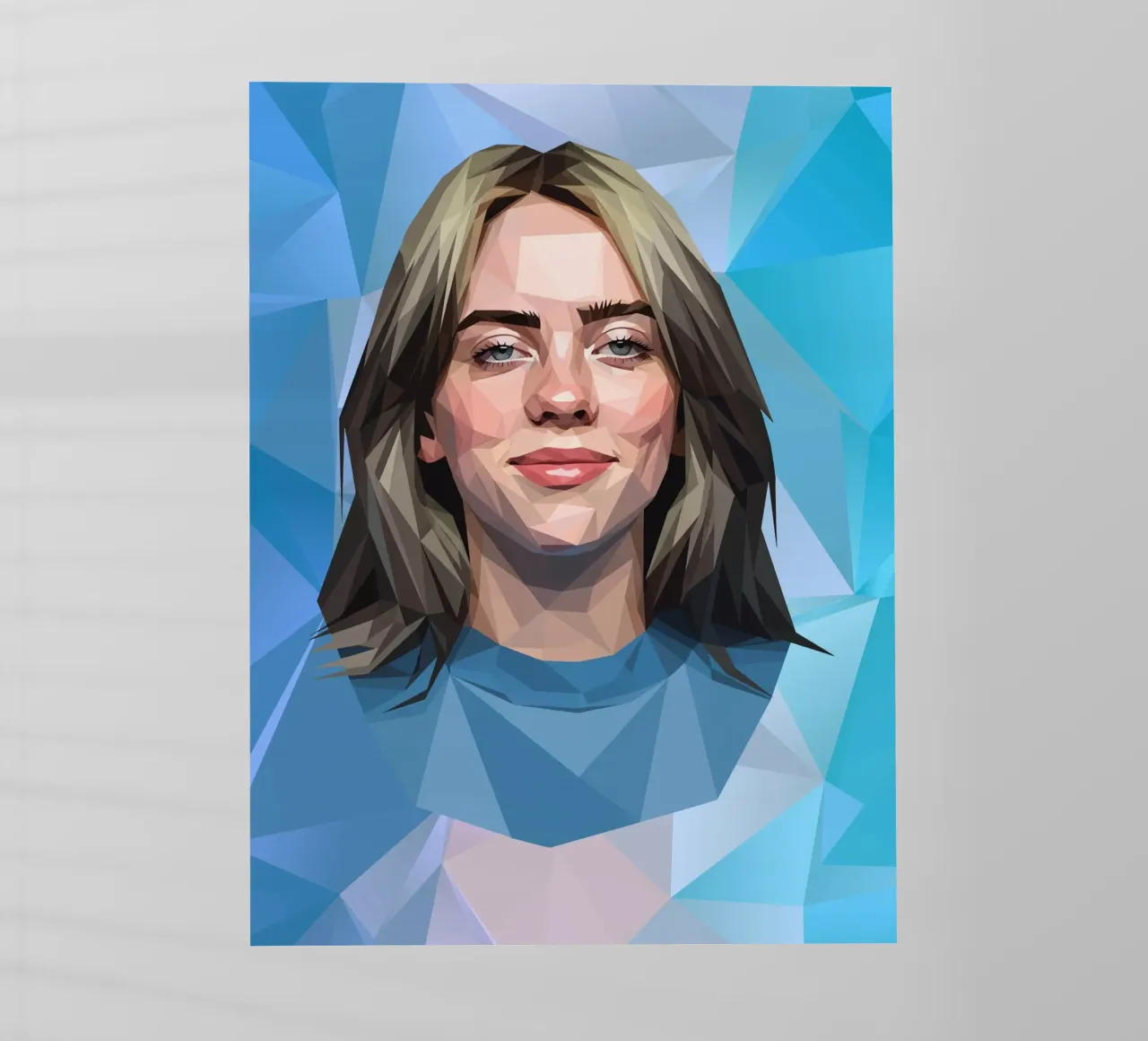 Billie Eilish Lowpoly pellicola backlit da Low Profile