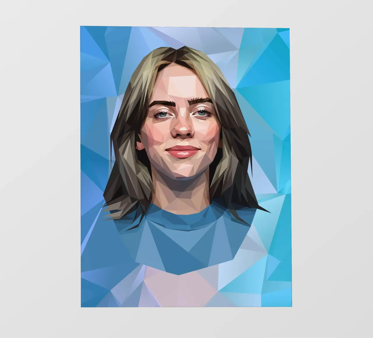 Billie Eilish Lowpoly pellicola backlit da Low Profile