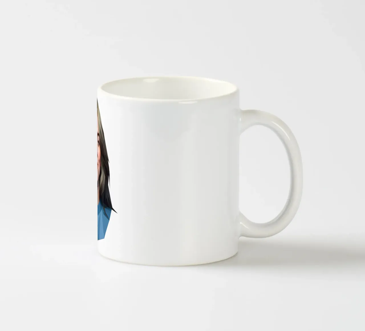Billie Eilish Lowpoly tazza in ceramica da Low Profile