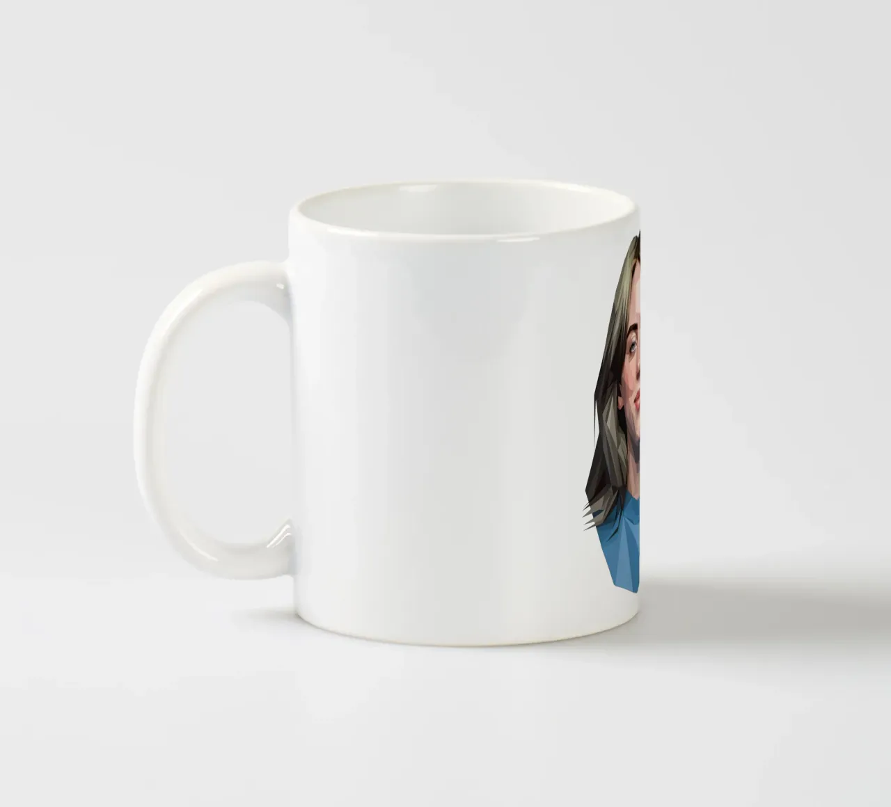 Billie Eilish Lowpoly tazza in ceramica da Low Profile