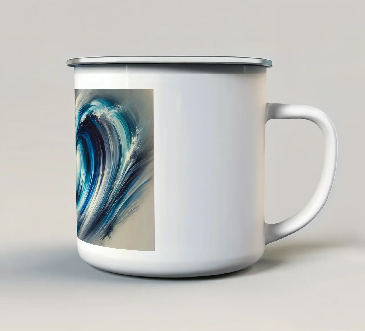 Onda blu tazza in smalto da BenCoStyle