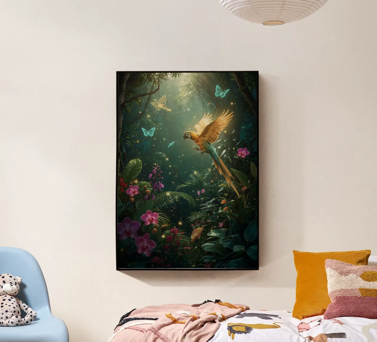 Parrot In Fantasy Jungle plexiglass da nabakumov