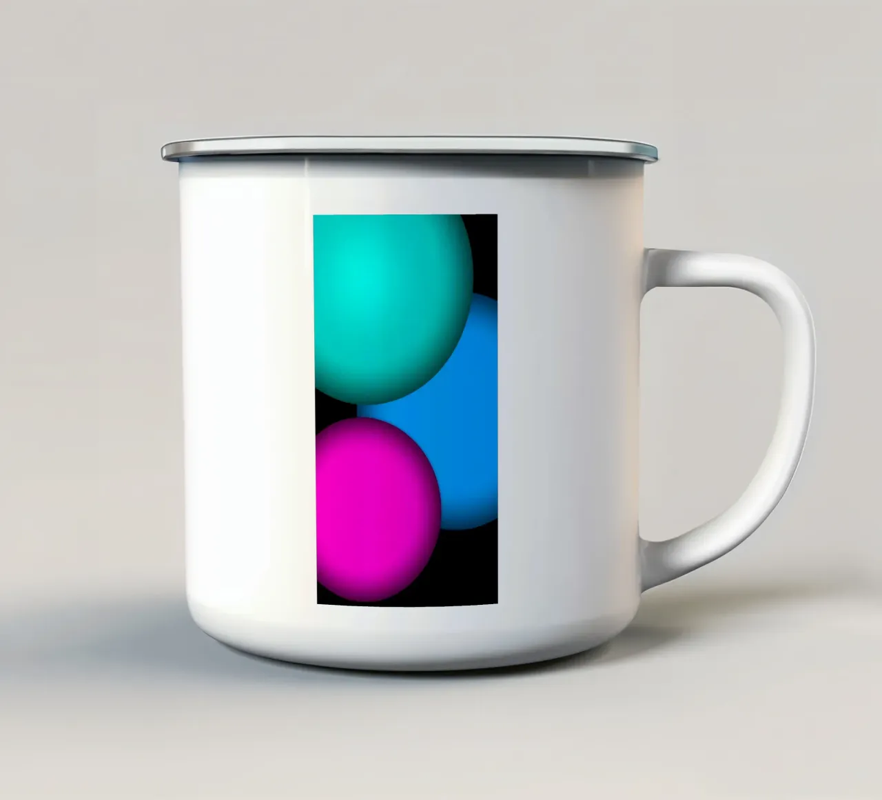 Design colorato con decorazioni tazza in smalto da BenCoStyle