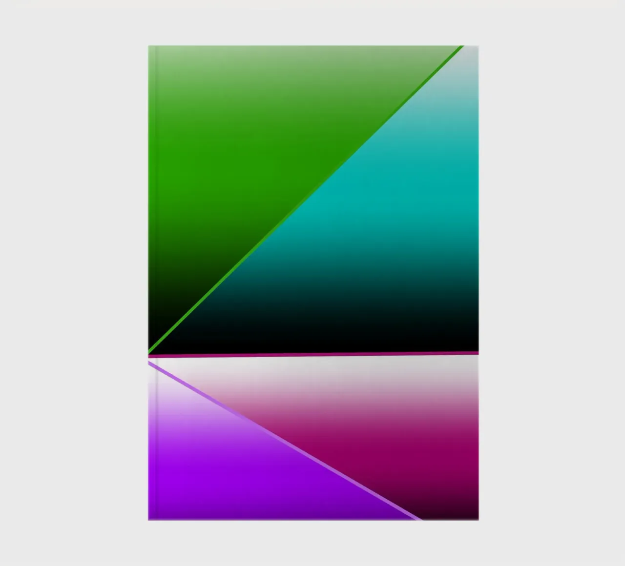 Modern design with triangles notebook by BenCoStyle