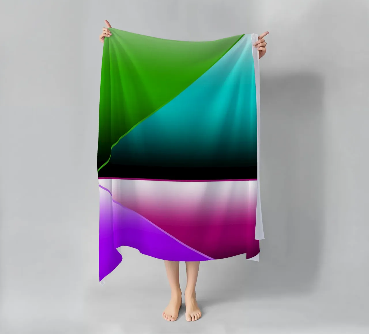 Design moderno con triangoli telo mare da BenCoStyle
