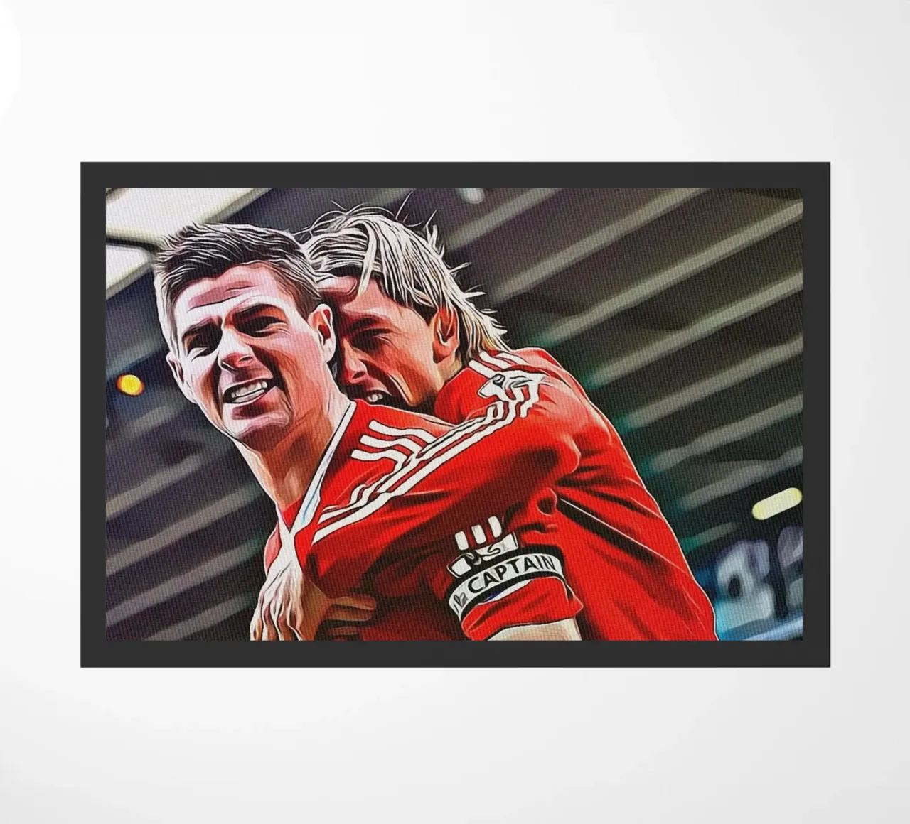 Poster delle celebrazioni iconiche di Steven Gerrard e Fernando Torres zerbino da ArdanART