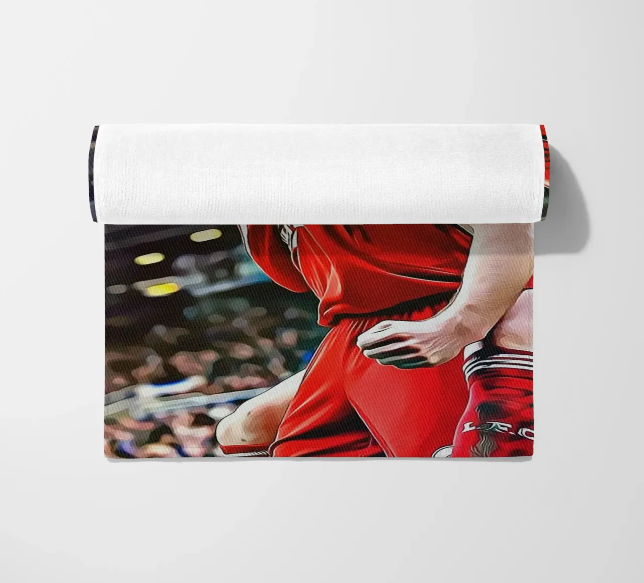 Poster delle celebrazioni iconiche di Steven Gerrard e Fernando Torres telo mare da ArdanART
