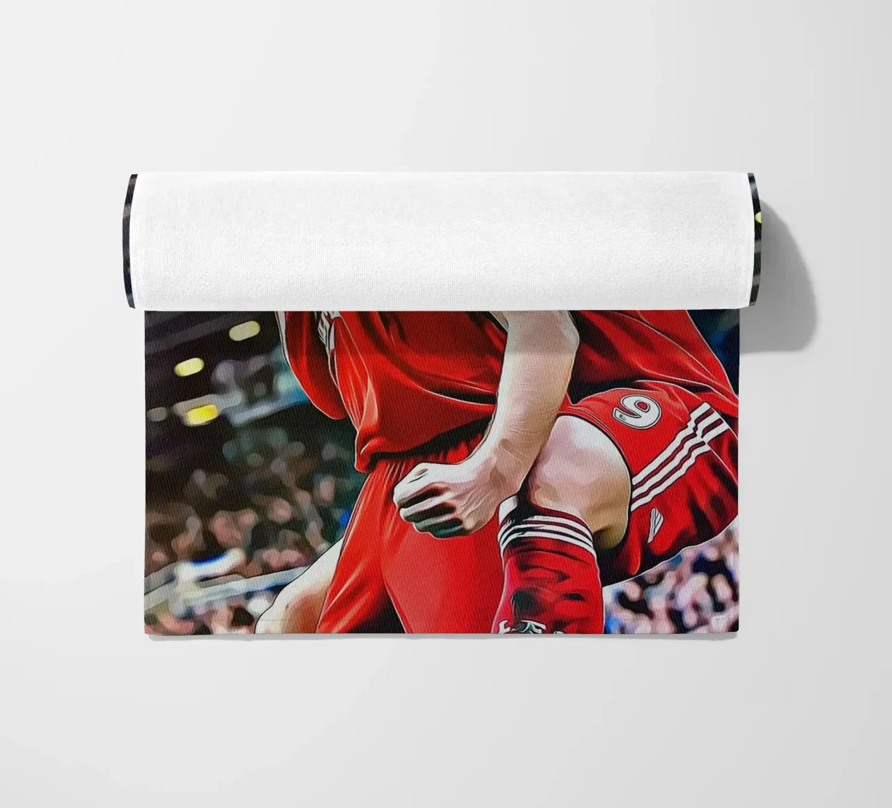 Poster delle celebrazioni iconiche di Steven Gerrard e Fernando Torres telo mare da ArdanART