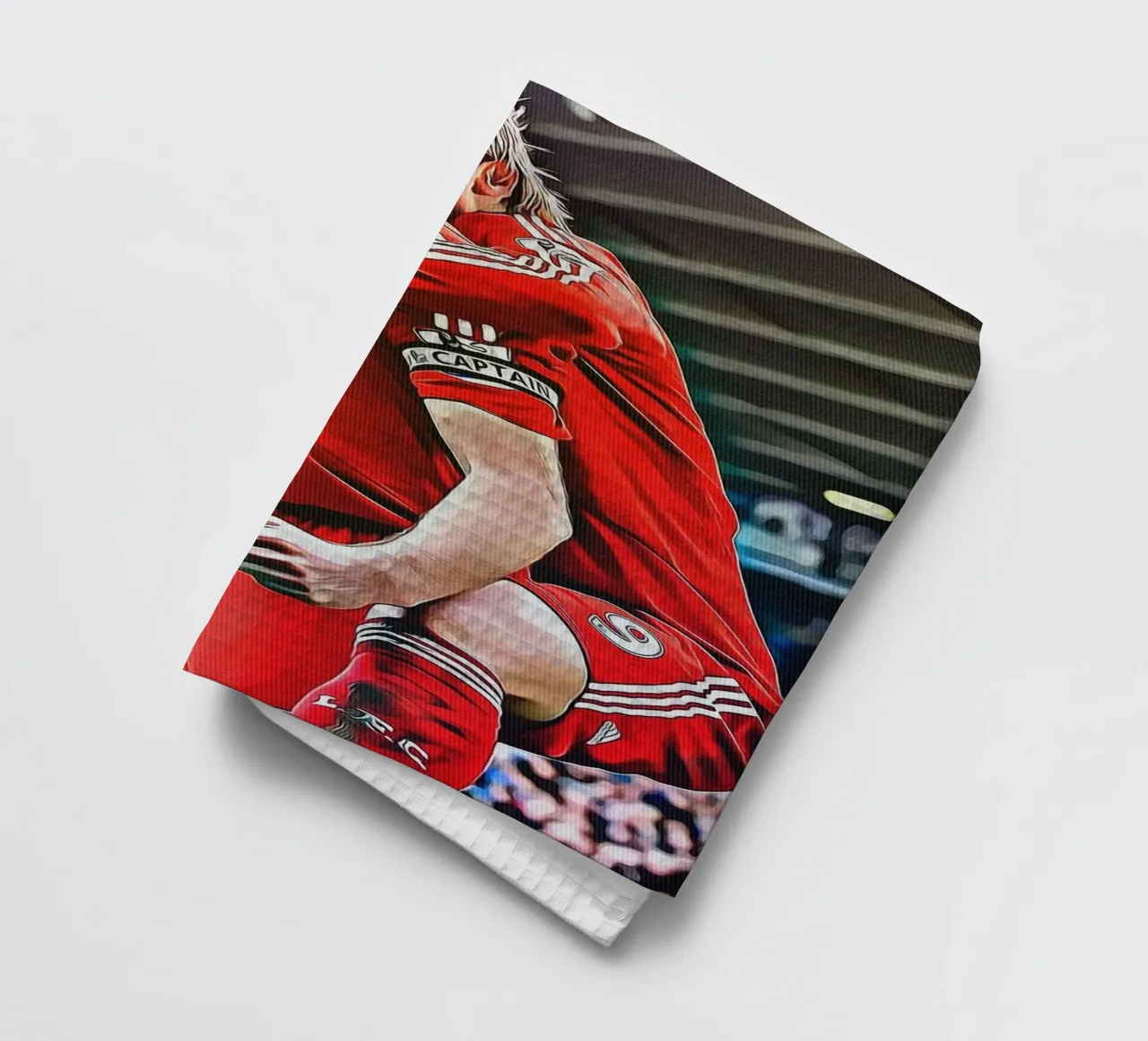 Poster delle celebrazioni iconiche di Steven Gerrard e Fernando Torres canovaccio da cucina da ArdanART