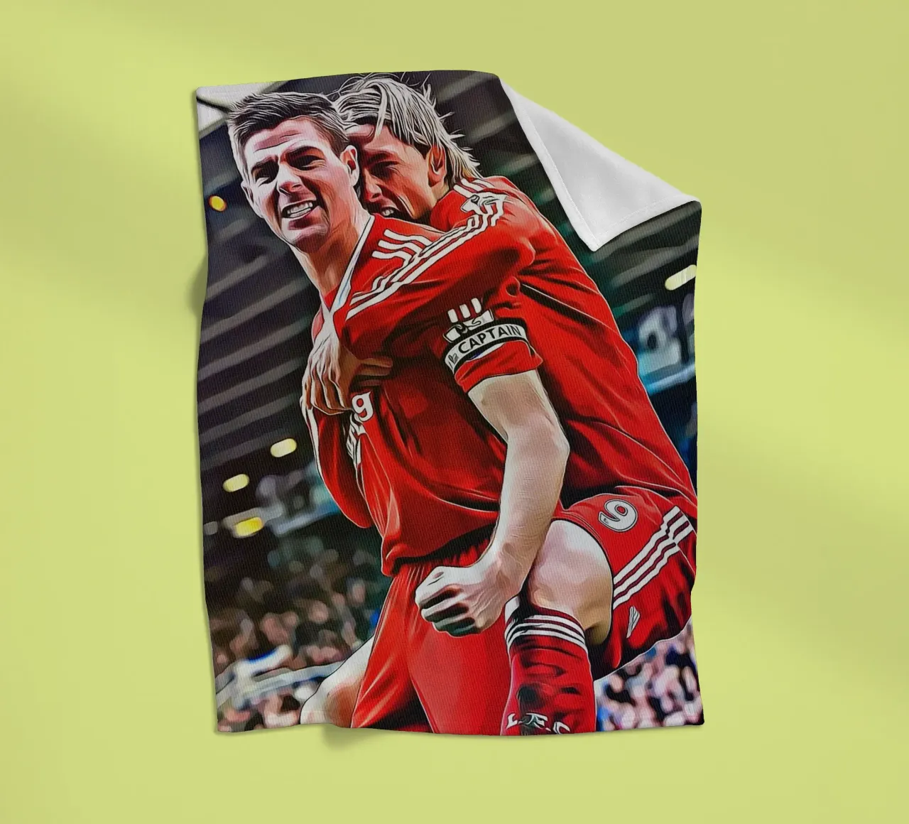 Poster delle celebrazioni iconiche di Steven Gerrard e Fernando Torres coperta in pile da ArdanART