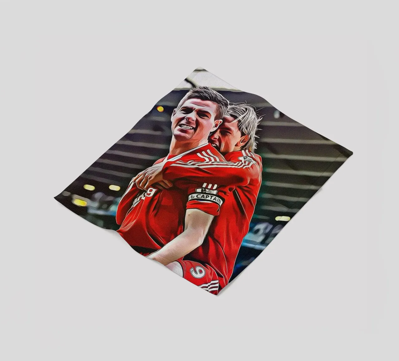 Poster delle celebrazioni iconiche di Steven Gerrard e Fernando Torres coperta in pile da ArdanART
