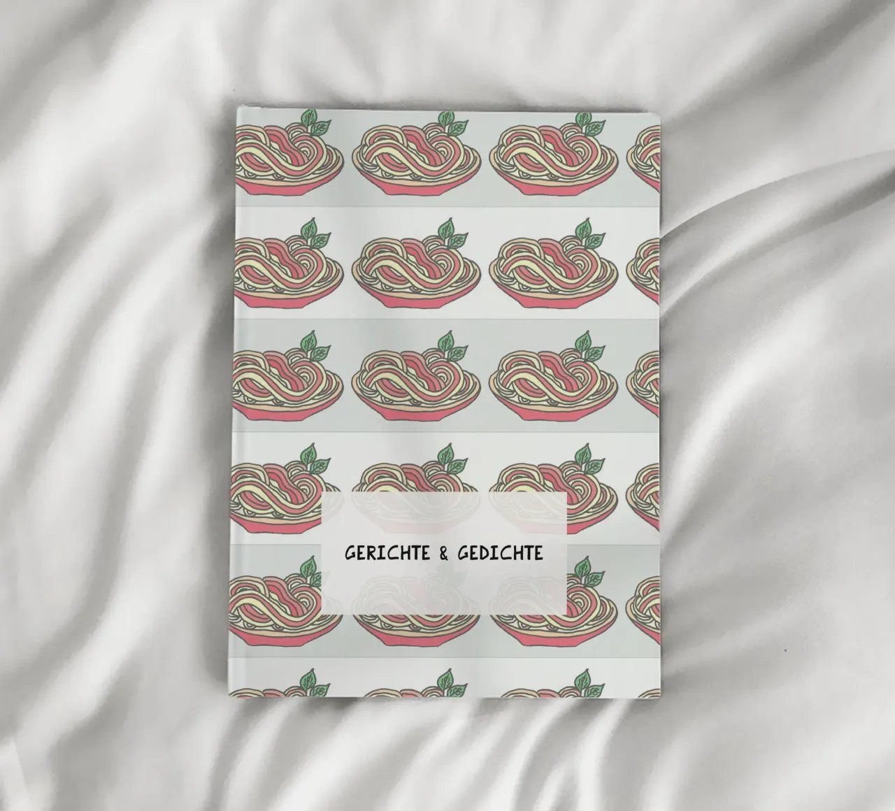 Poesie e piatti - Spaghetti con salsa di pomodoro al basilico diario da PaperLine Art