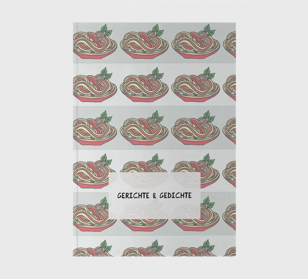 Poesie e piatti - Spaghetti con salsa di pomodoro al basilico diario da PaperLine Art