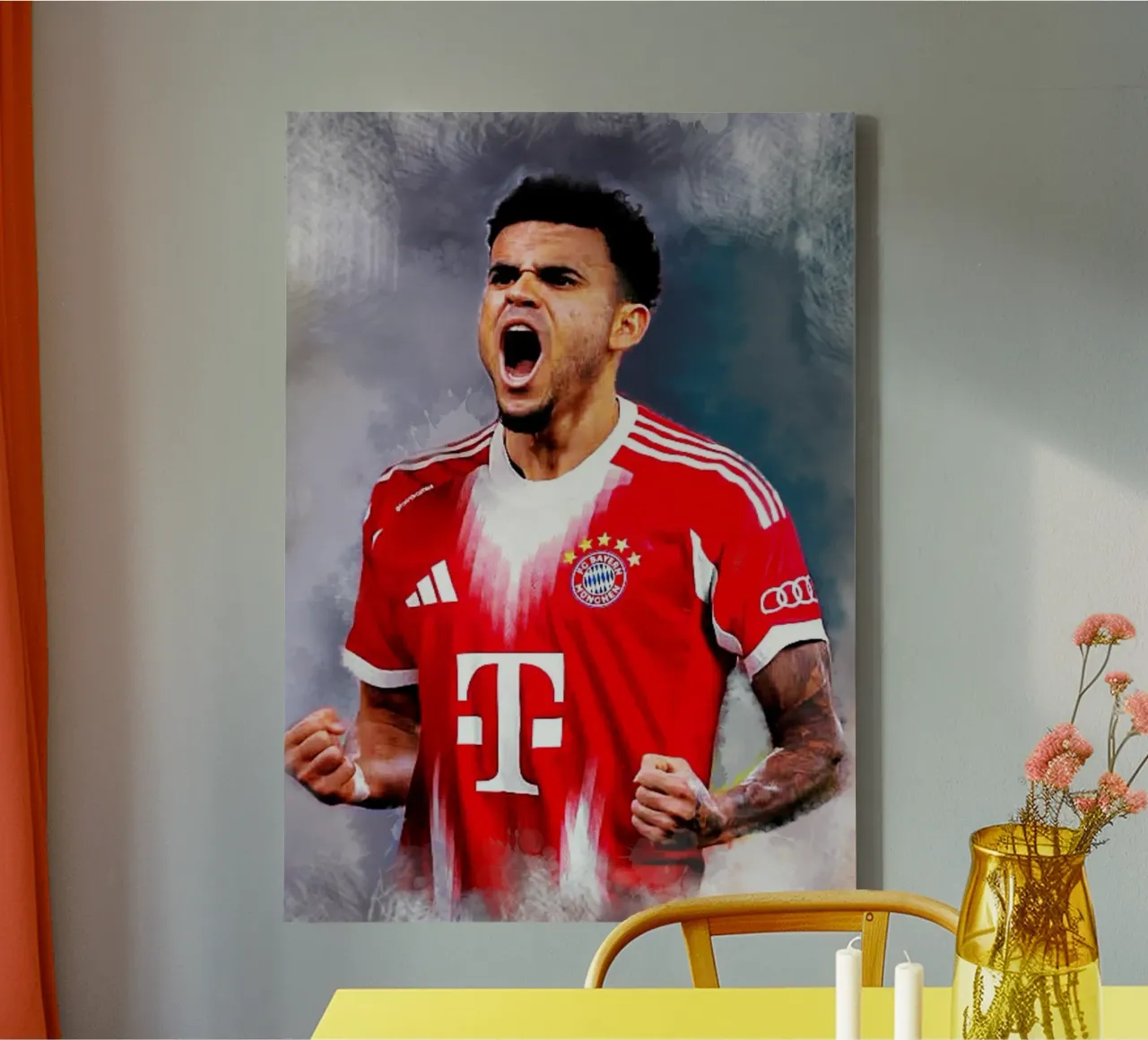 Luis Diaz kunst canvas met Baklijst van Lembayung art