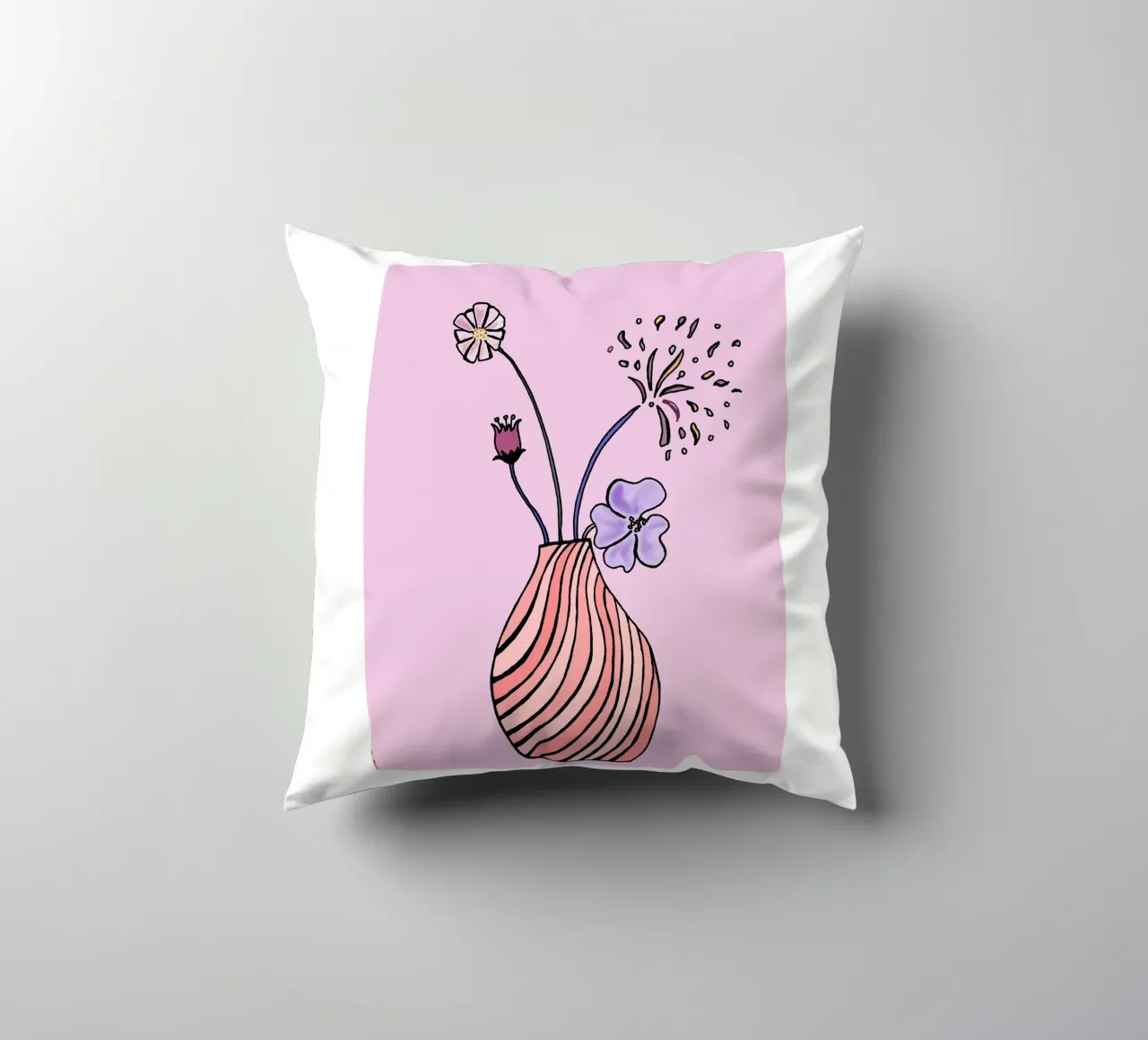 Vaso di fiori minimalista cuscino da PaperLine Art