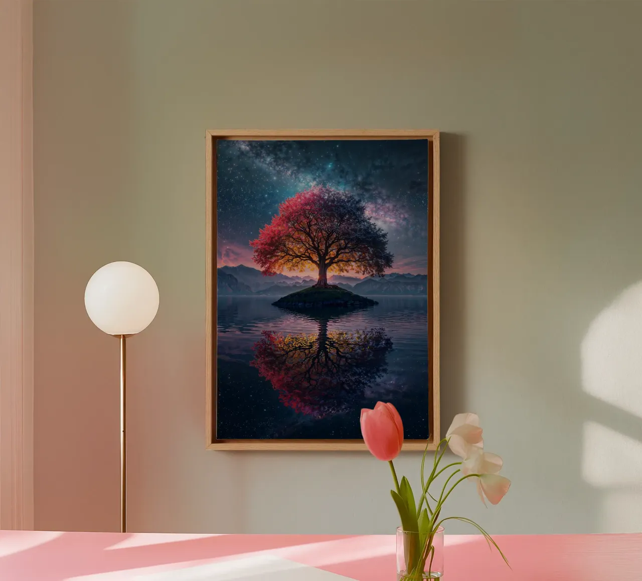 Eternal Tree Of Life canvas met Baklijst van nabakumov
