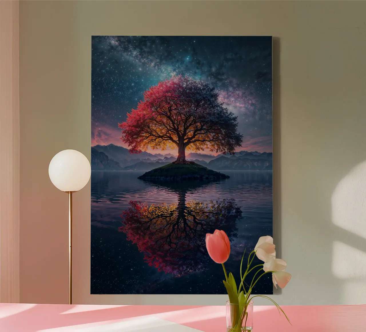 Eternal Tree Of Life canvas met Baklijst van nabakumov