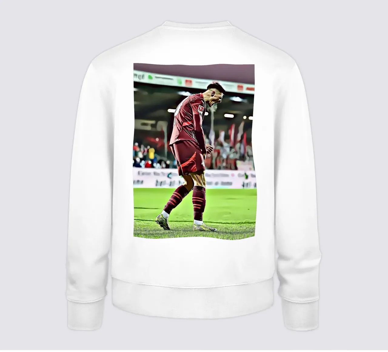Benjamin Sesko RB Leipzig Jubelpose Poster Sweatshirt von ArdanART