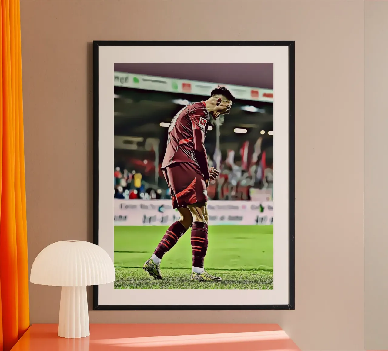 Benjamin Sesko RB Leipzig Jubelpose Poster Poster von ArdanART