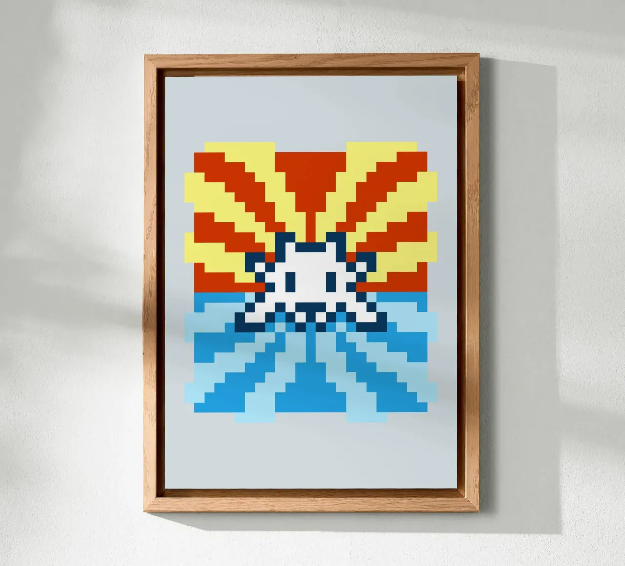 Pixel Space Invader alluminio dibond da nabakumov