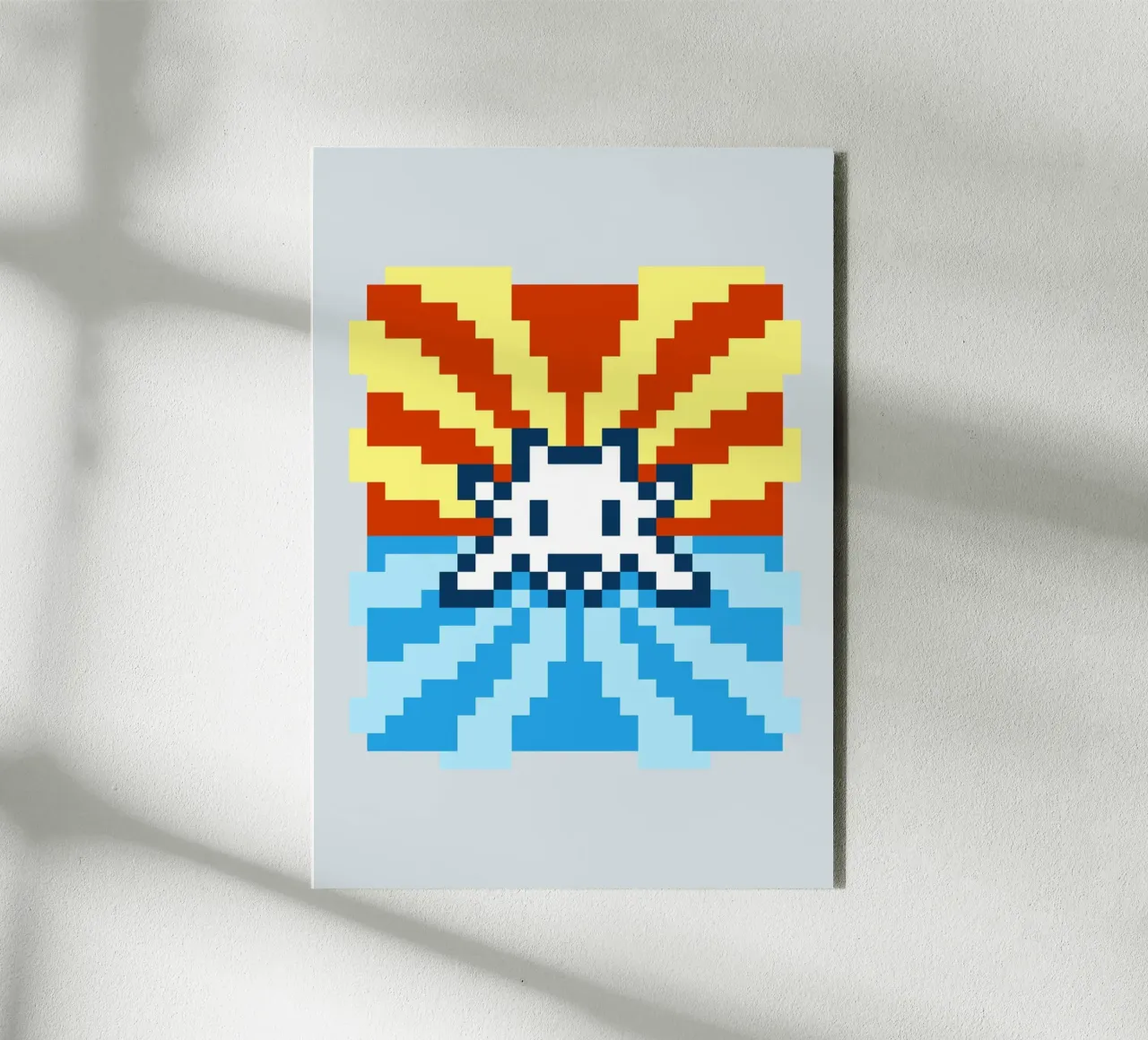 Pixel Space Invader alluminio dibond da nabakumov