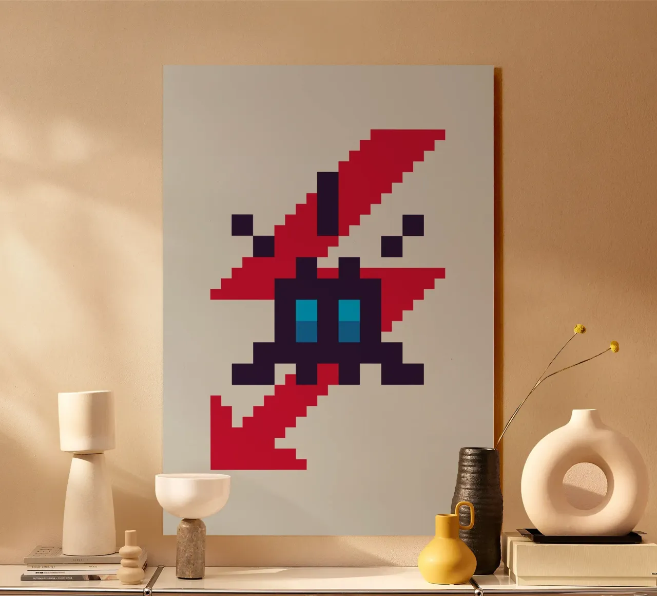 Pixel Space Invader alu dibond de nabakumov