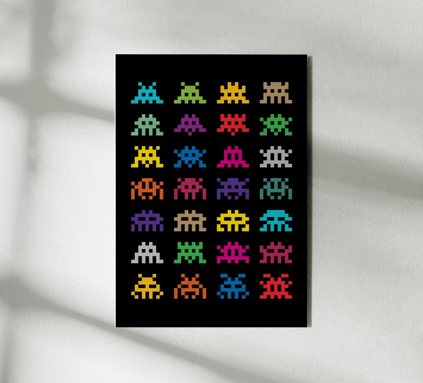 Pixel Space Invaders forex plate by nabakumov