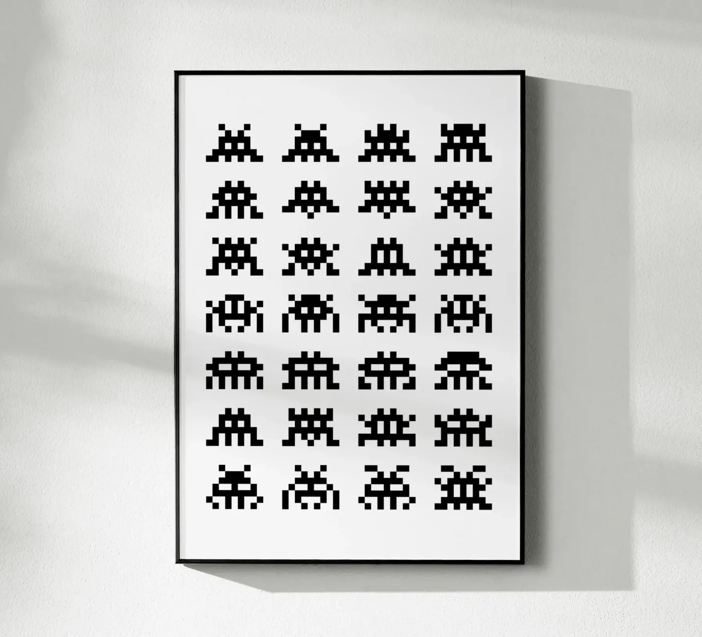 Pixel Space Invader acryl van nabakumov