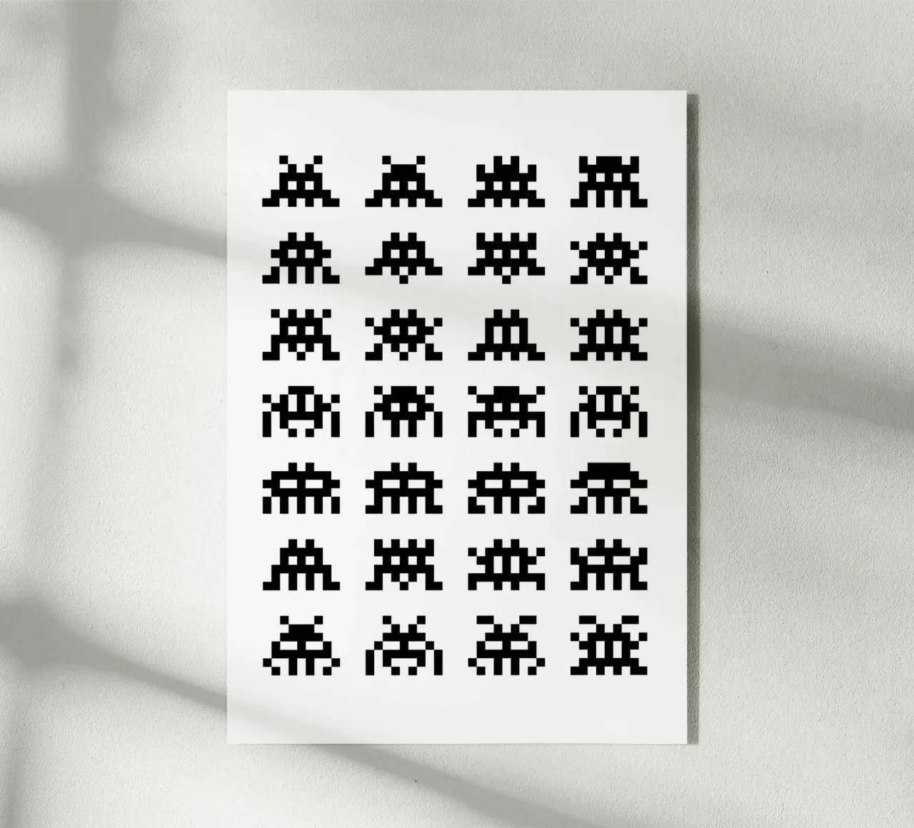 Pixel Space Invader plexiglass da nabakumov