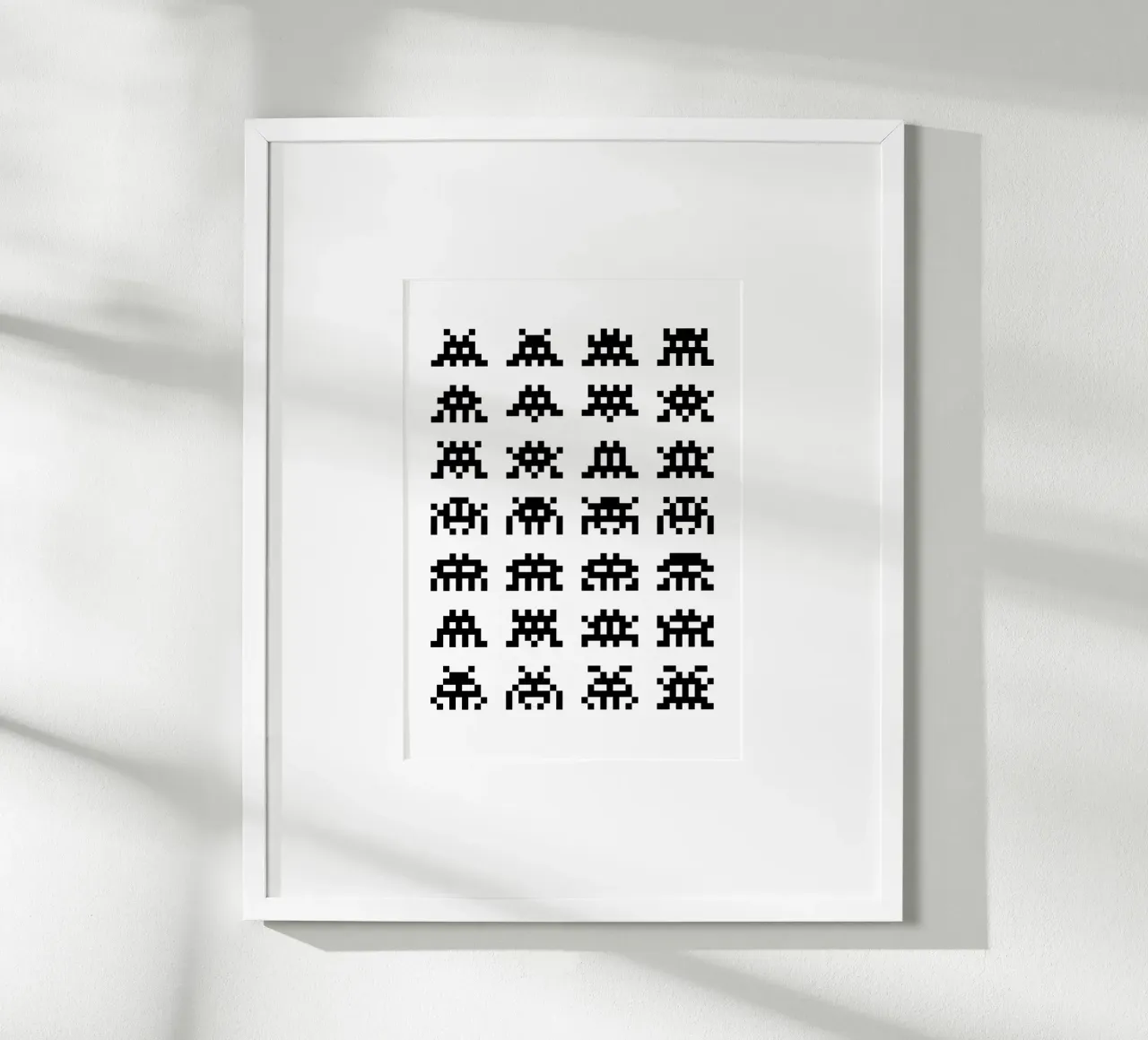 Pixel Space Invader poster da nabakumov
