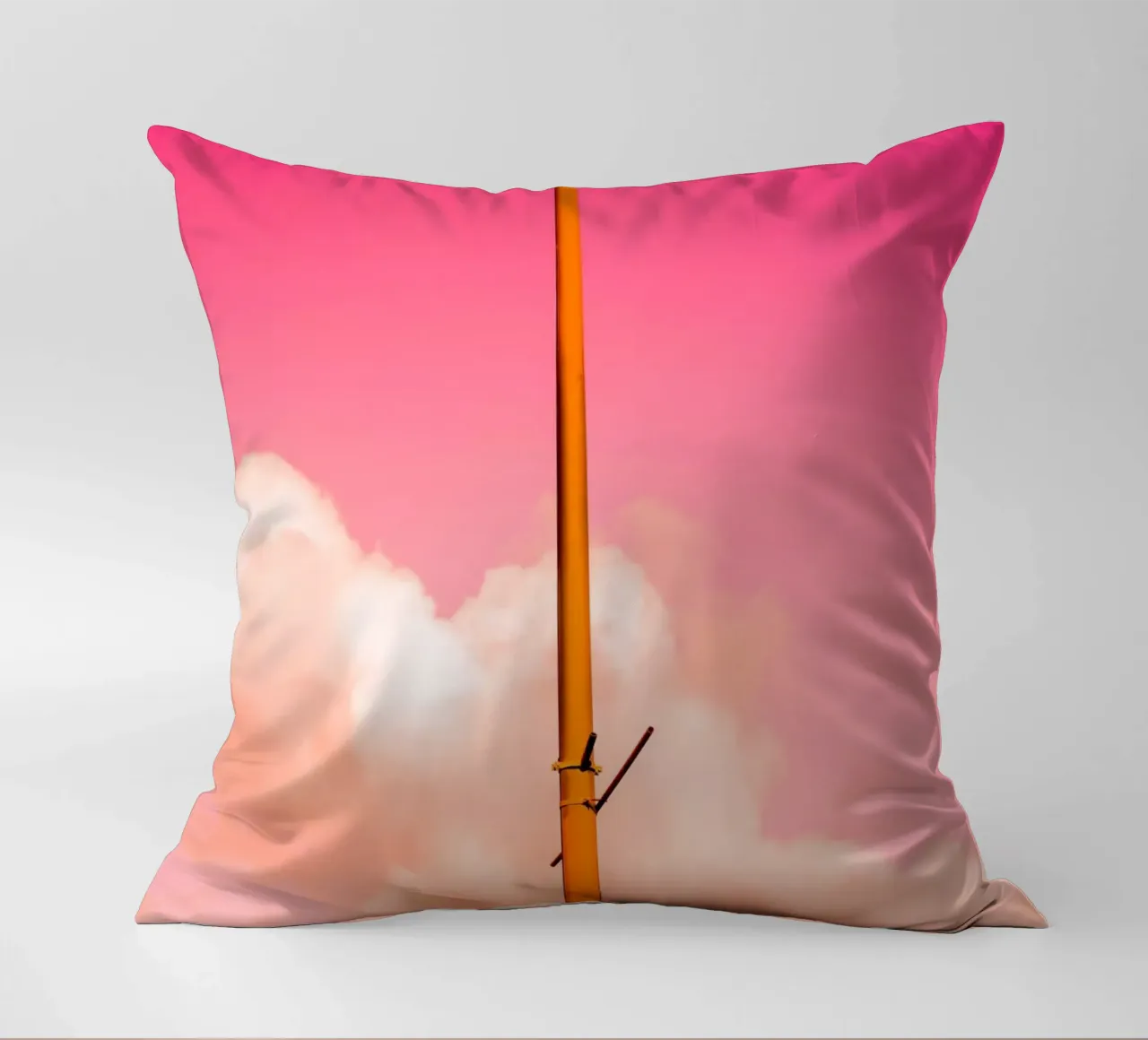 The Pink Half decorative cushion by Tal Paz-Fridman