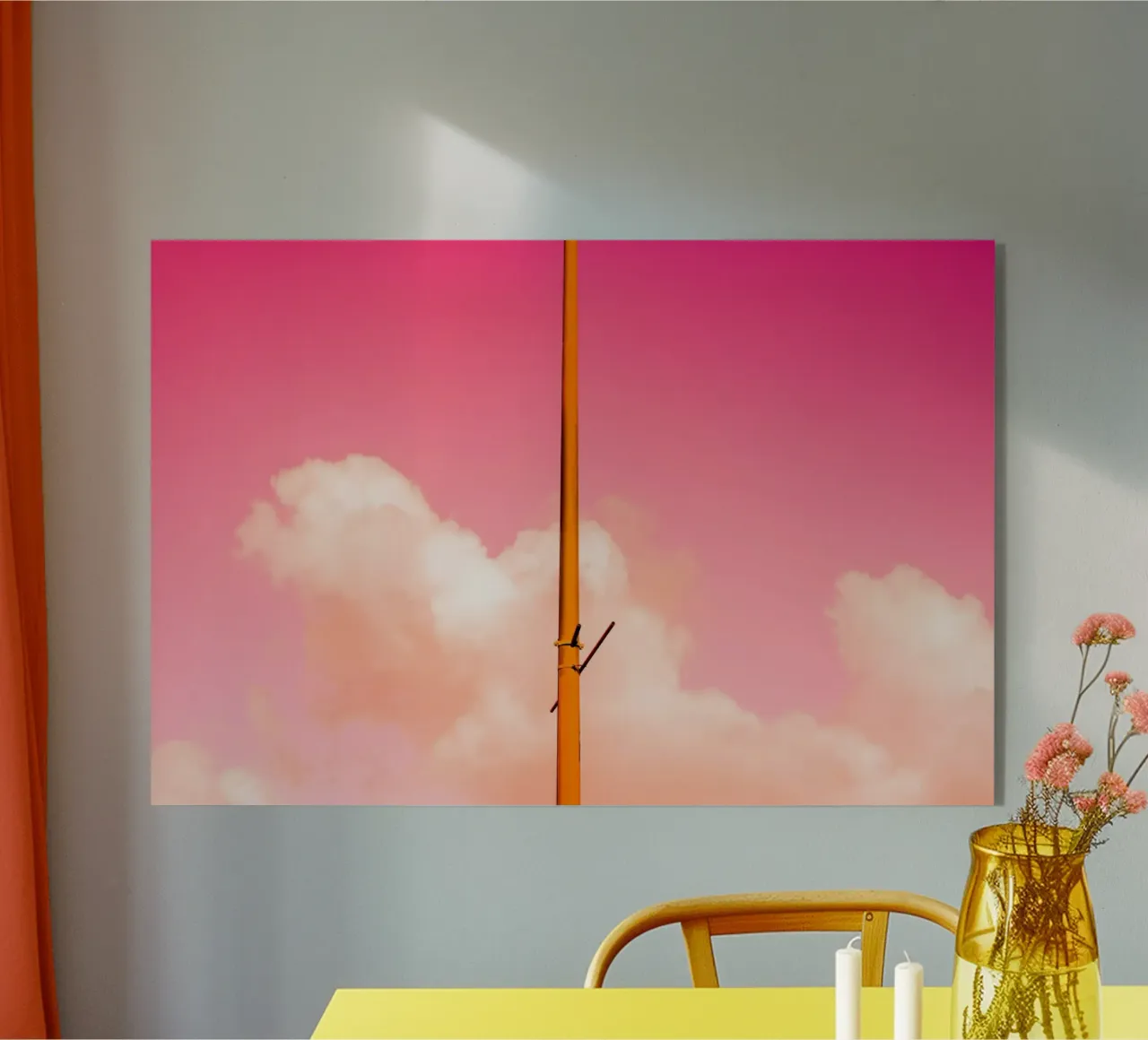 La metà rosa plexiglass da Tal Paz-Fridman