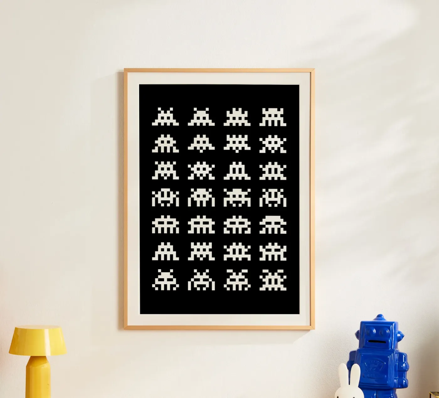 Pixel Space Invader poster de nabakumov
