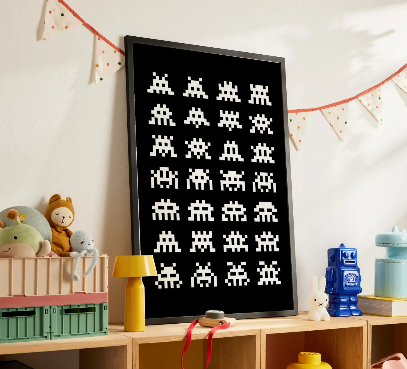 Pixel Space Invader poster de nabakumov