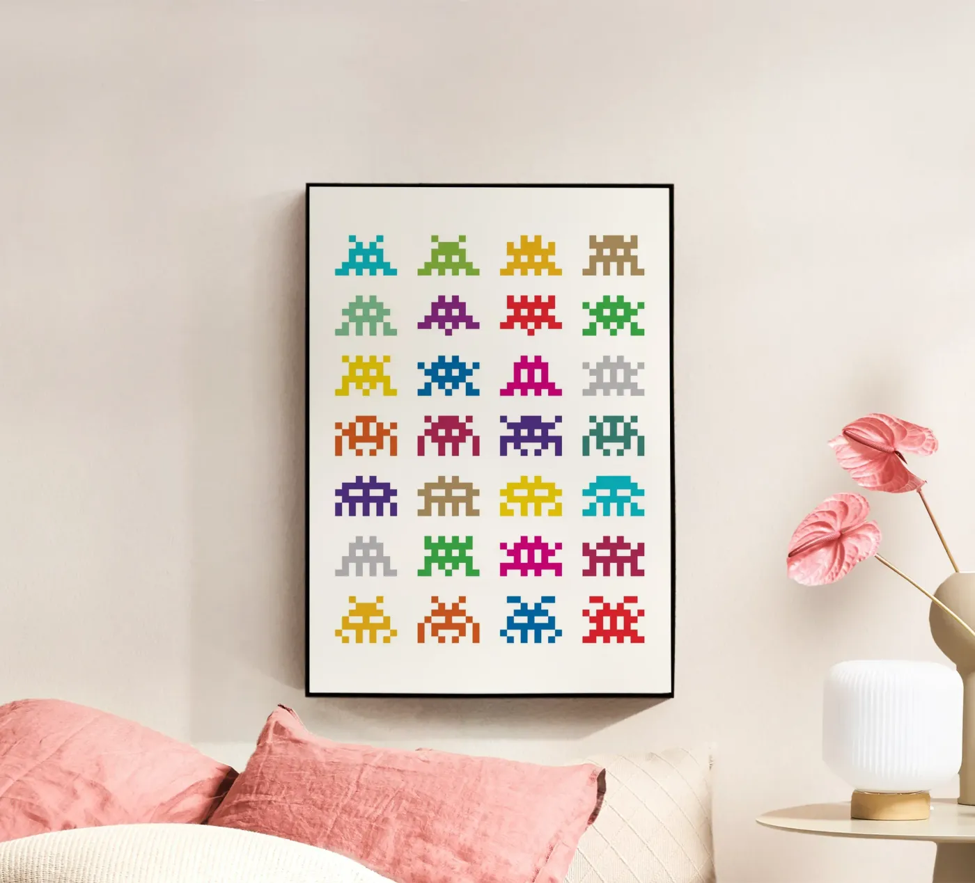 Pixel Space Invader Acryl-Glas von nabakumov