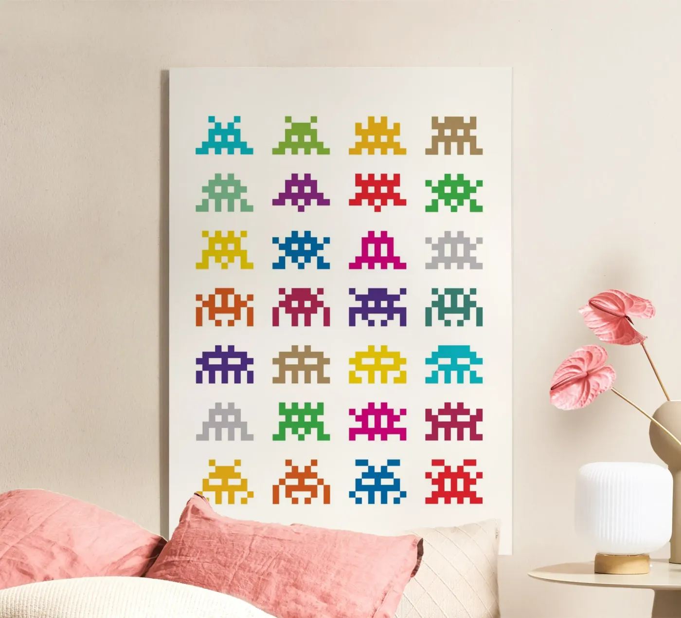 Pixel Space Invader Acryl-Glas von nabakumov