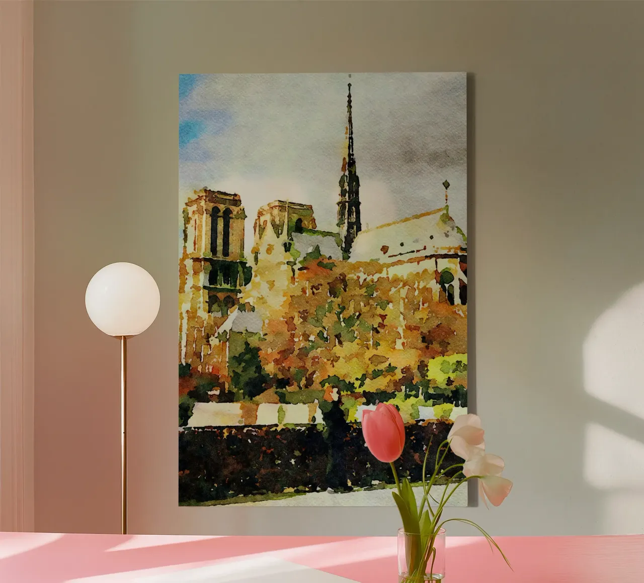 Onze-Lieve-Vrouw canvas met Baklijst van Massimo Frascogna