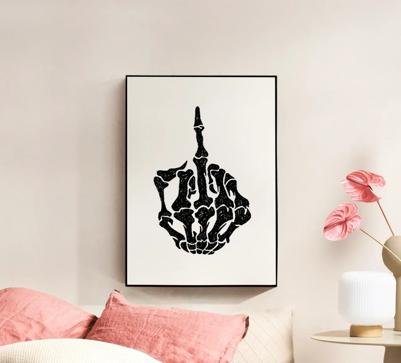 Skeleton Middle Finger plexiglass da nabakumov