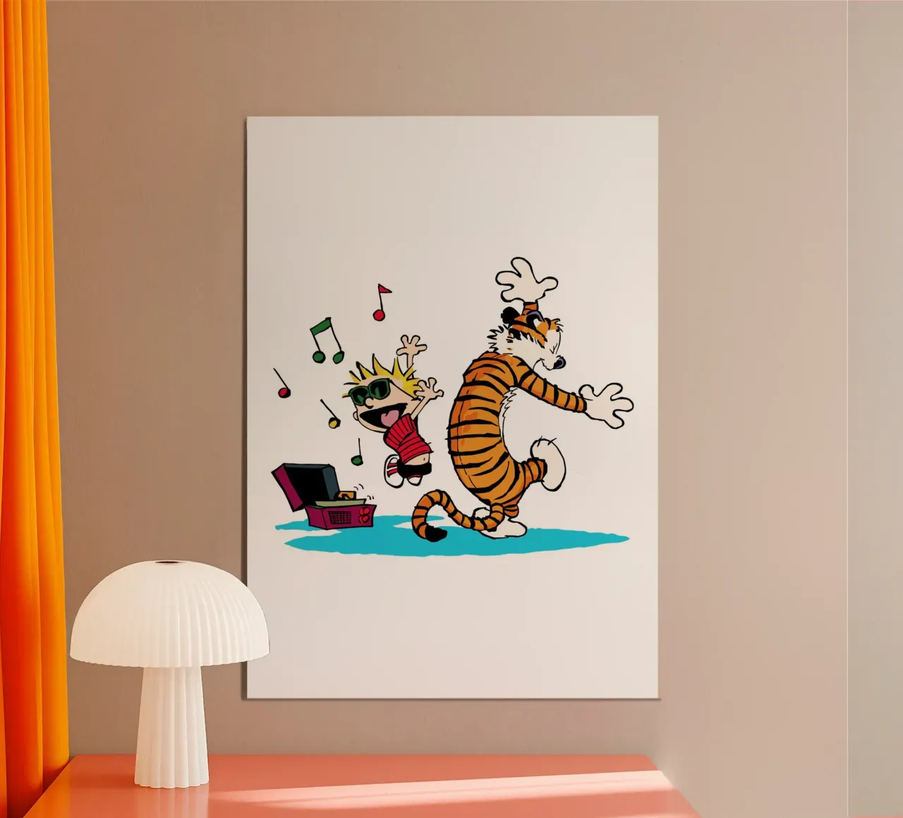 Calvin and Hobbes Dancing carta hahnemühle da nabakumov