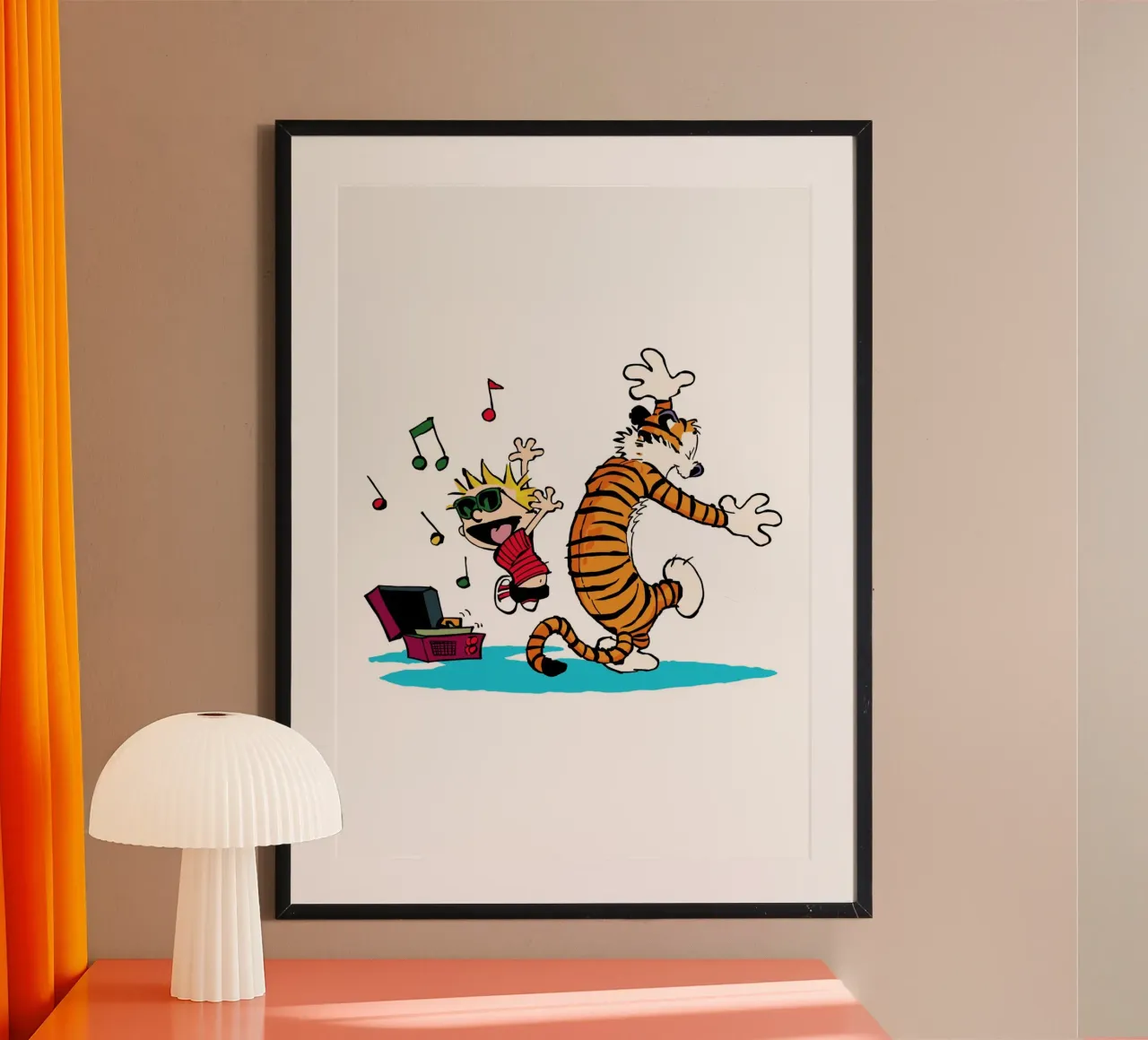 Calvin and Hobbes Dancing carta hahnemühle da nabakumov