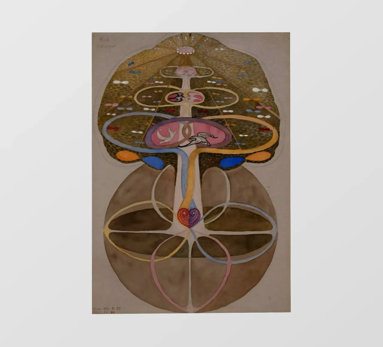 Hilma af Klint - L'albero della conoscenza n. 1 pellicola backlit da William Store