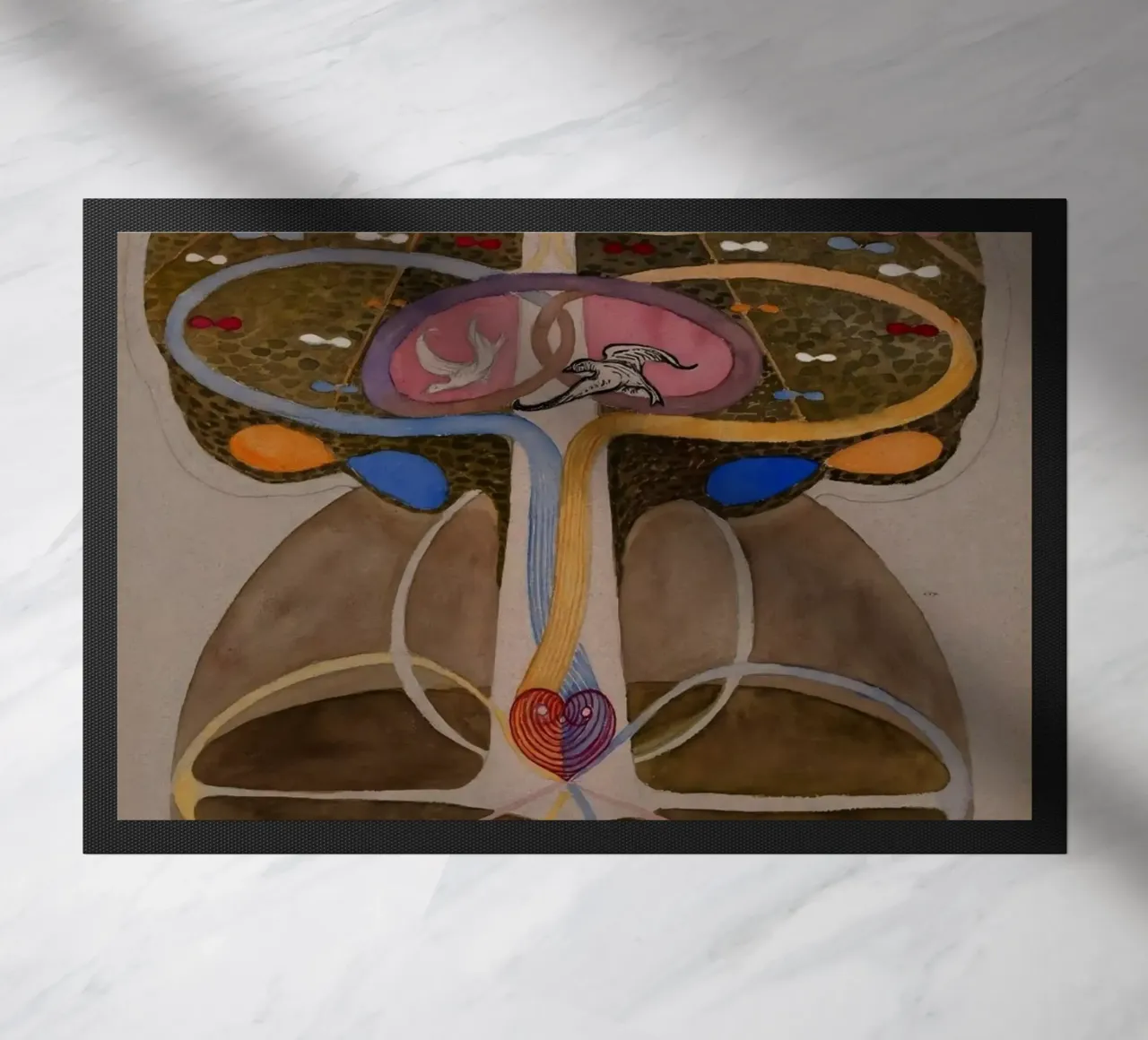 Hilma af Klint - The Tree Of Knowledge No .1 doormat by William Store