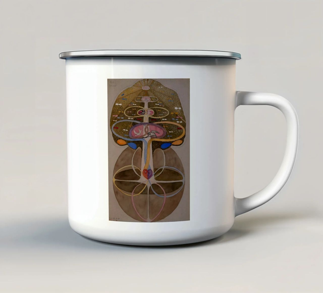 Hilma af Klint - L'albero della conoscenza n. 1 tazza in smalto da William Store