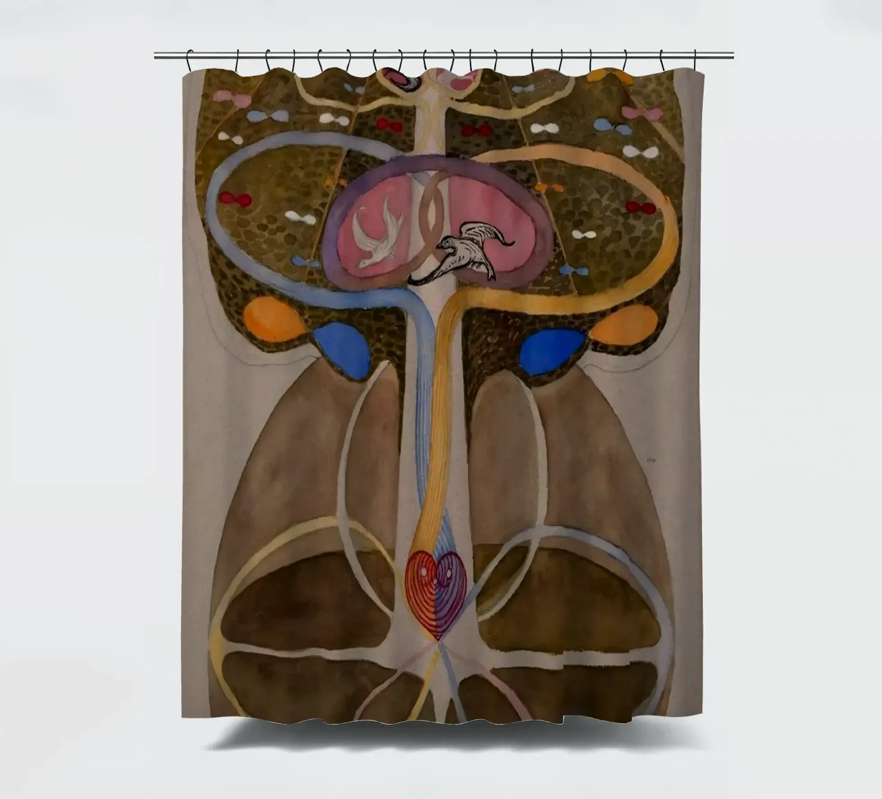 Hilma af Klint - The Tree Of Knowledge No .1 shower curtain by William Store