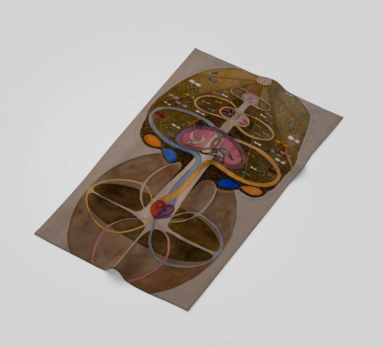 Hilma af Klint - L'albero della conoscenza n. 1 telo mare da William Store