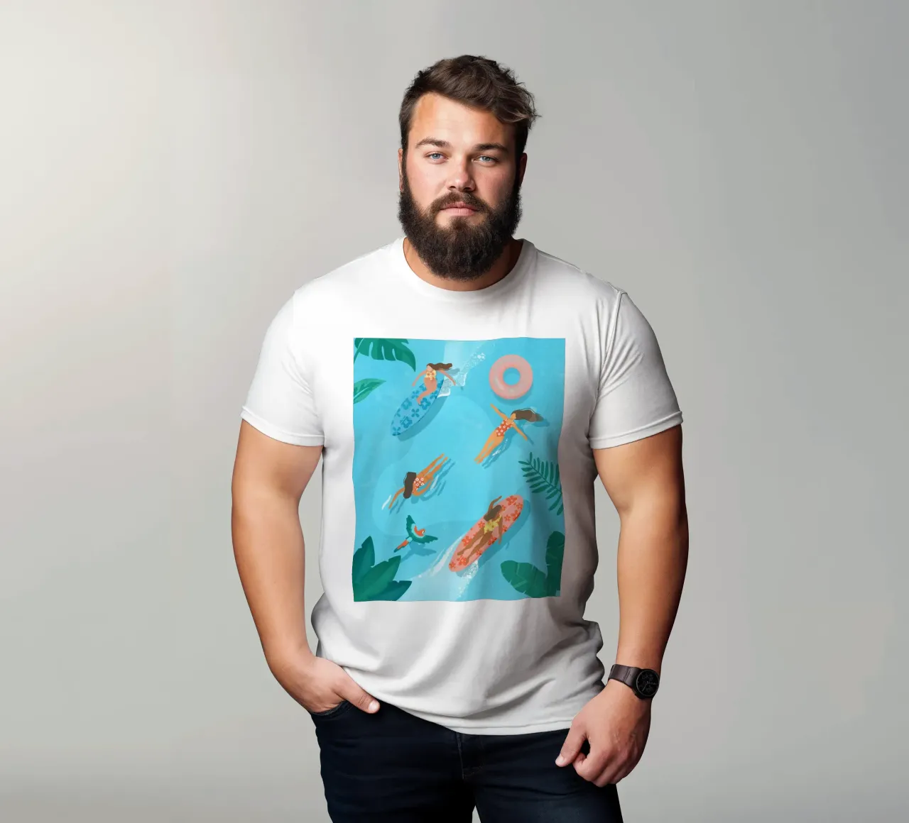 Surfer Paradise t-shirt da PetrArts